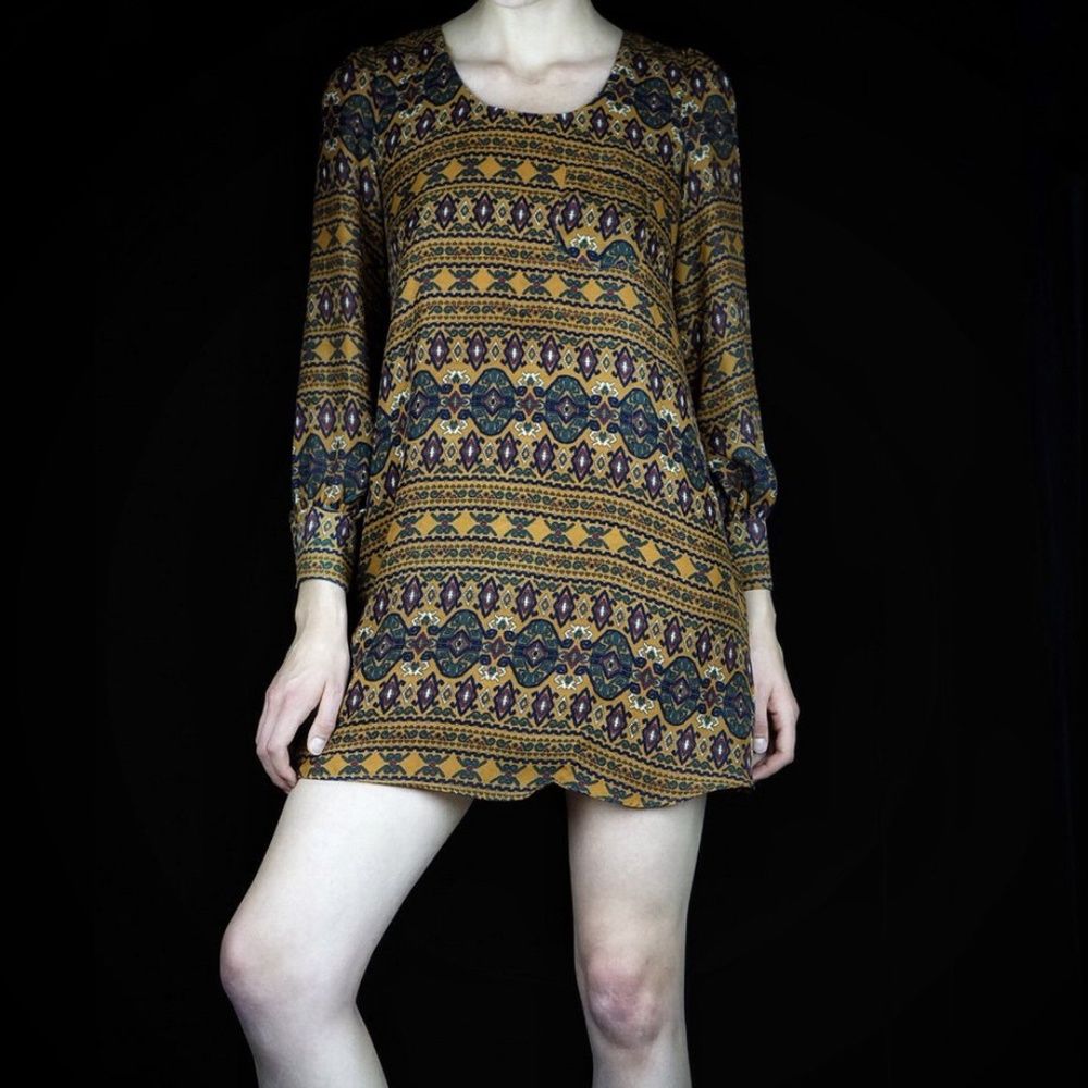 Go With The Flow Tunic Dress with Cut-out Back